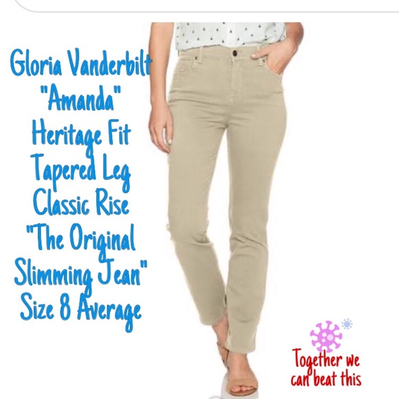 gloria vanderbilt amanda slimming jeans heritage fit